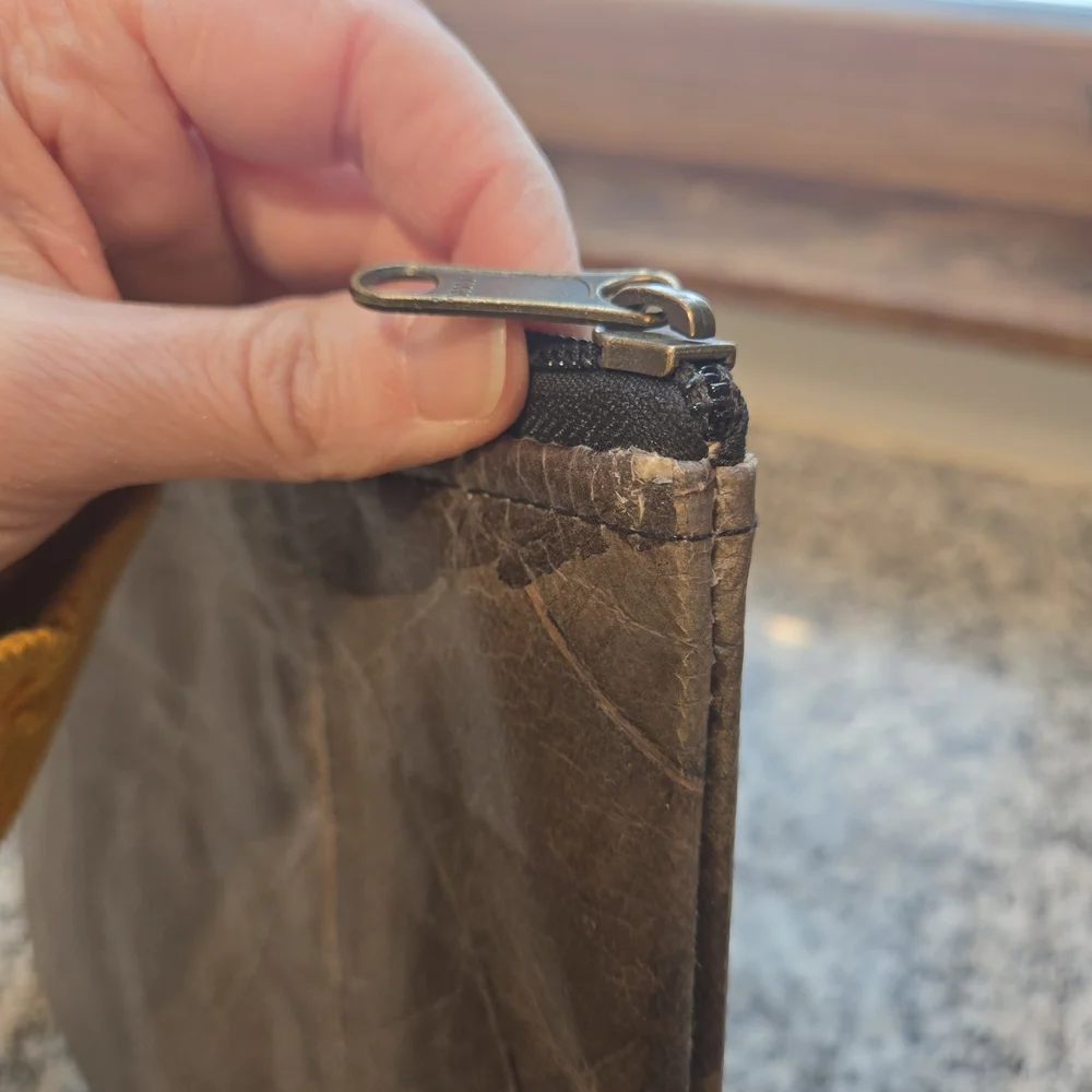 ​Sustainable Leaf Leather Tech Sleeve / Oversized Clutch